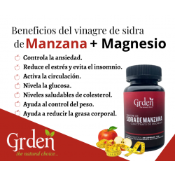 VINAGRE SIDRA MANZANA+MAGNESIO GRDEN 60 CAPS