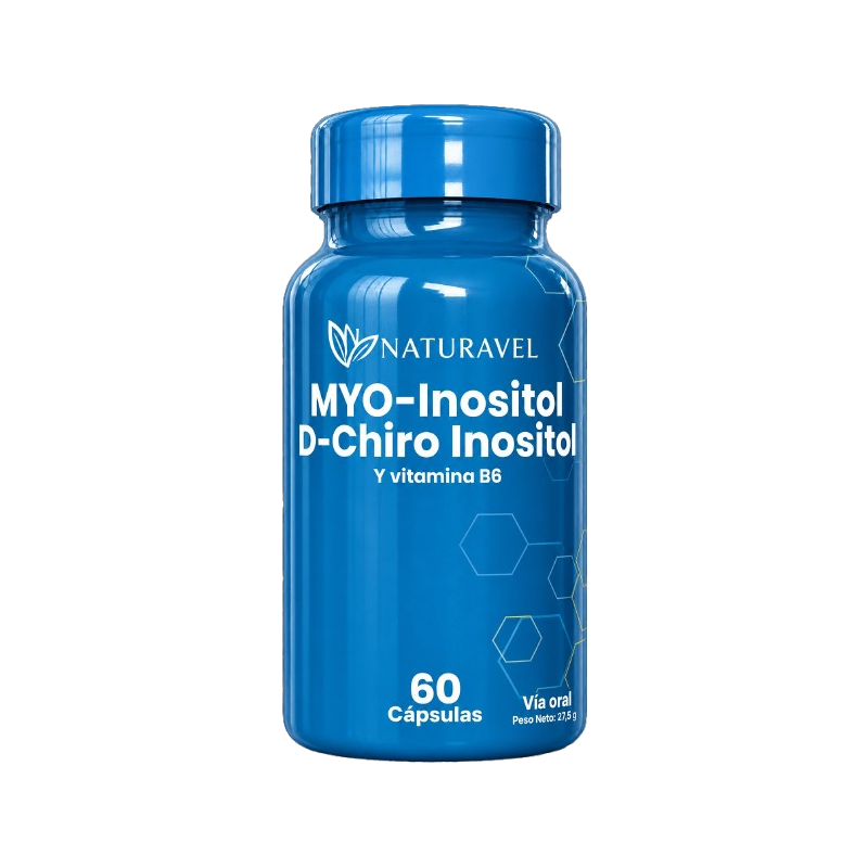 NATURAVEL MYO-INOSITOL D-CHIRO INOSITOL 60 CAPS